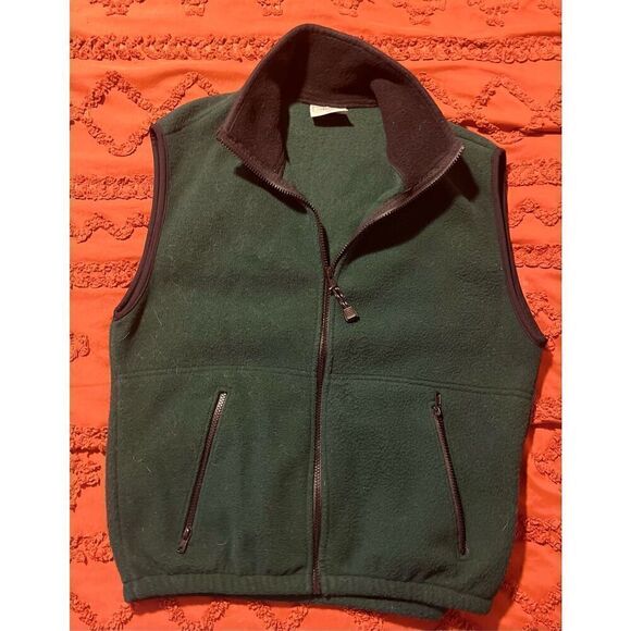 Timberline Colorado green vest zipper 2 pockets on each side on front. Mock col - Picture 1 of 11